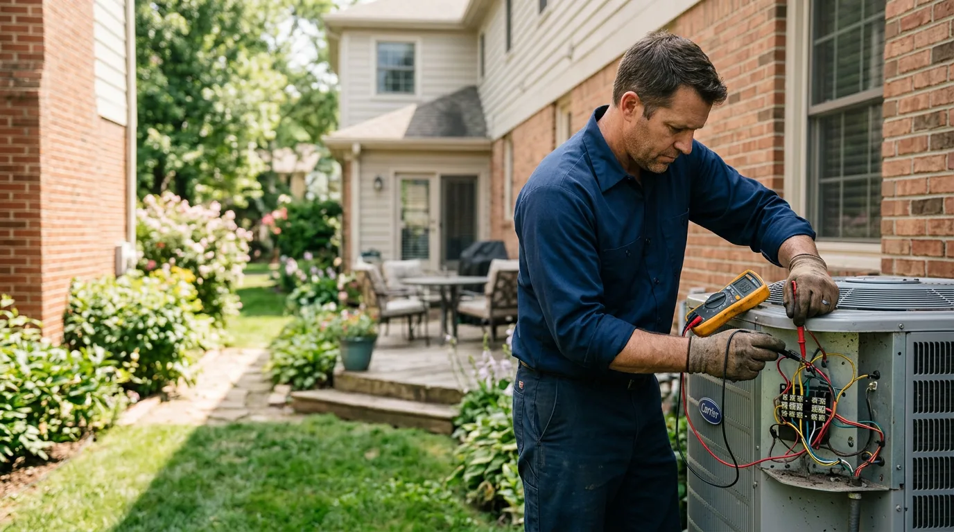 HVAC technician working near Gordonville, TX